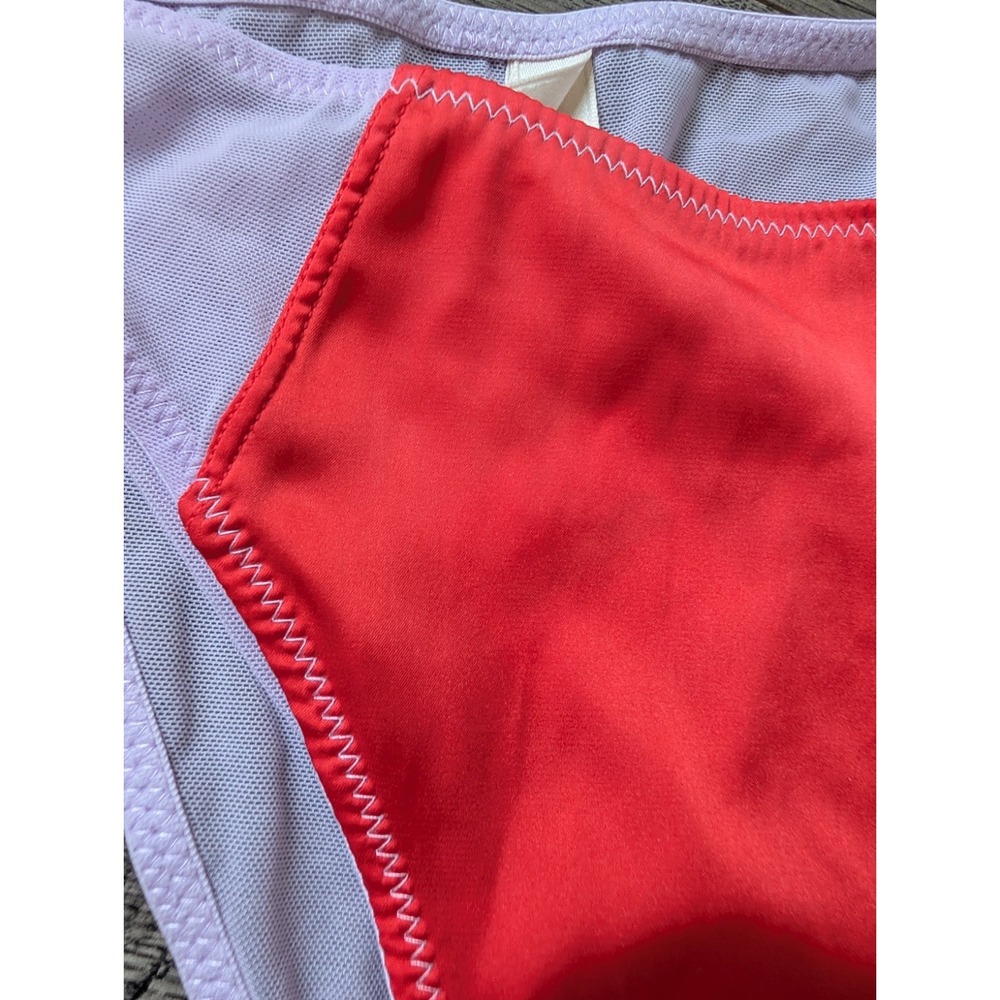 Anthropologie LyreBird Satin Mesh Triangle Bra & Panty Bikini Lingerie Set M/L - Picture 15 of 15